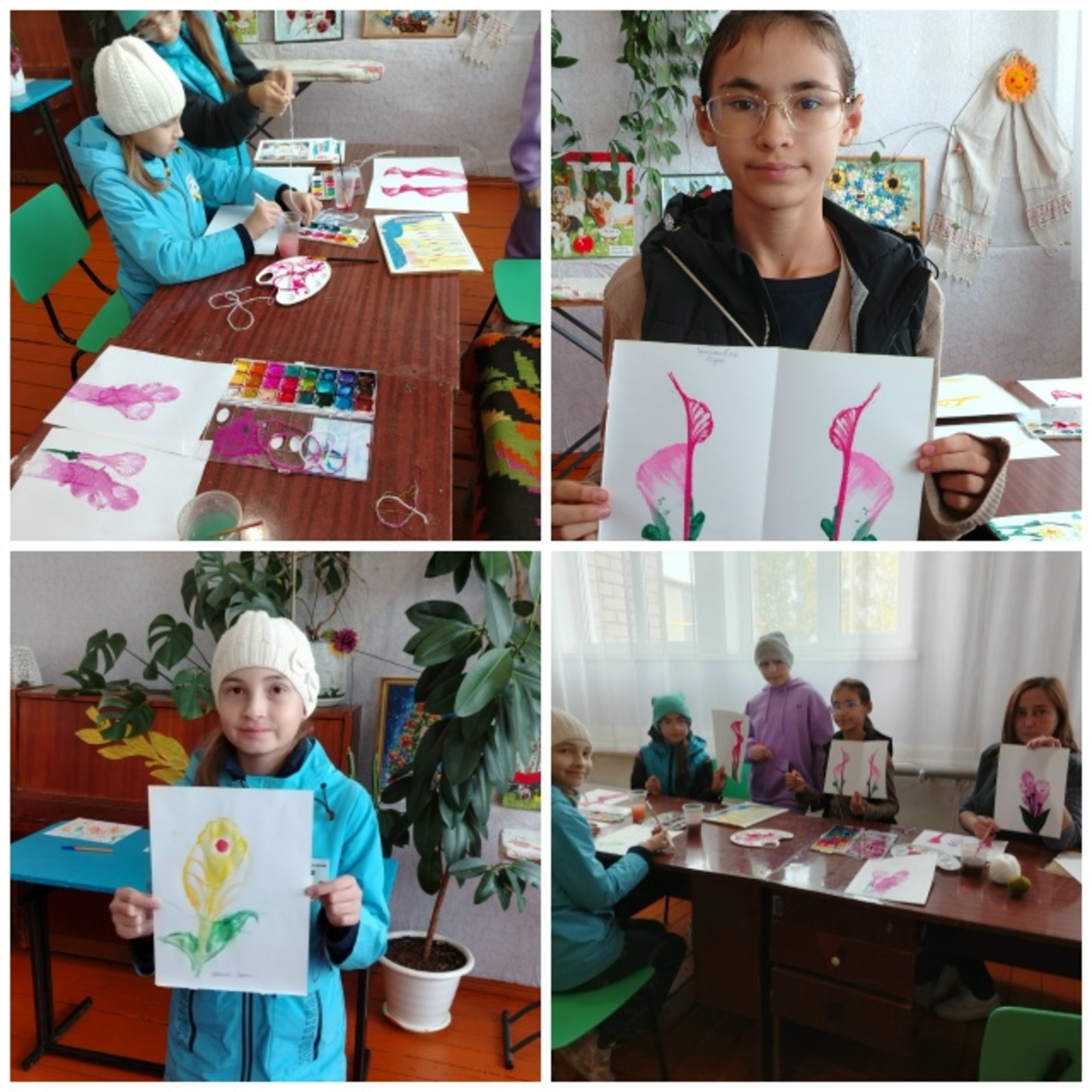 Михайловкăри Культура çуртĕнче ниткографи техникипе мастер-класс иртнӗ