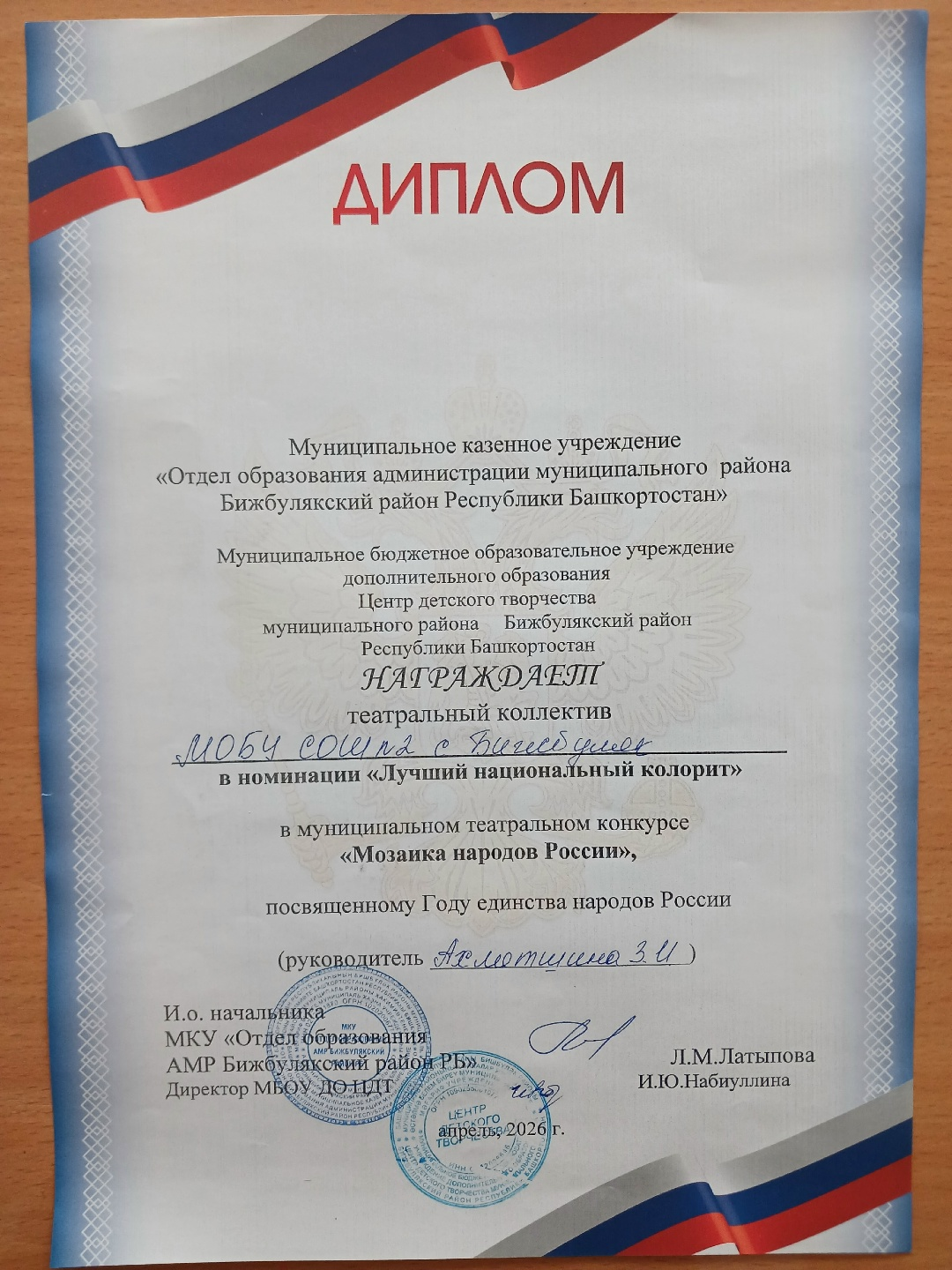 Пишпÿлекре ачасен театр коллективӗсен муниципалитет конкурсӗ иртнӗ