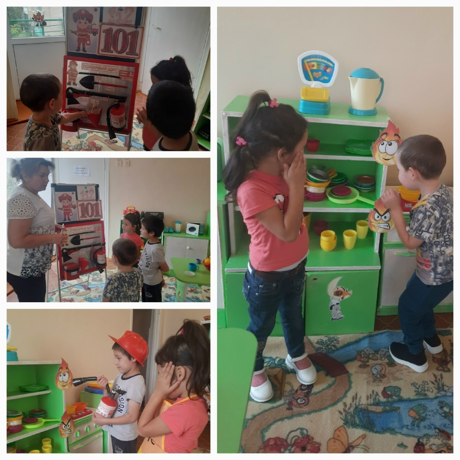 Пишпÿлекри «Улыбка» ача садӗнче пушар хӑрушсӑрлӑхӗн правилисене аса илнĕ