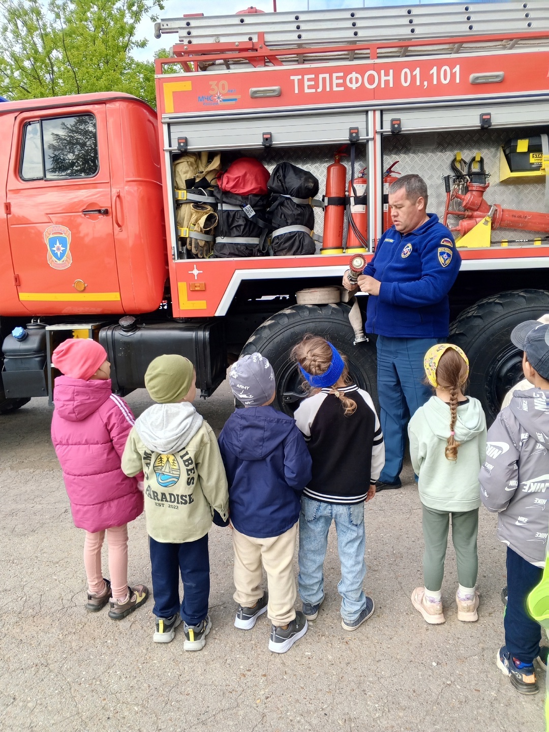 Ача сачӗ Пишпÿлекри пушар чаҫне экскурсие кайнӑ