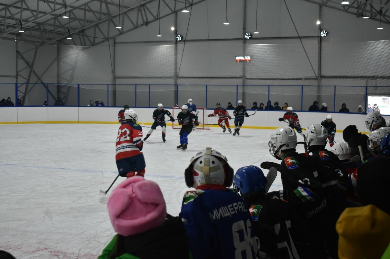 Аит ялӗнче ҫӗнӗ витнӗ хоккей курупкине савӑнӑҫлӑ уҫнă