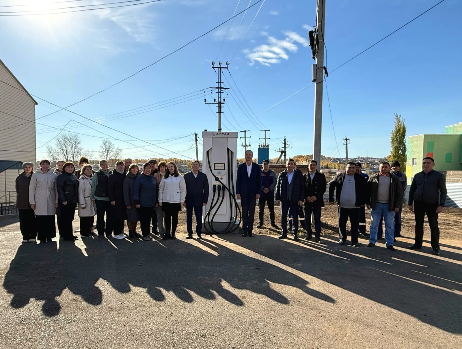 Федоровка районӗнче электрозарядка станцине уҫнӑ