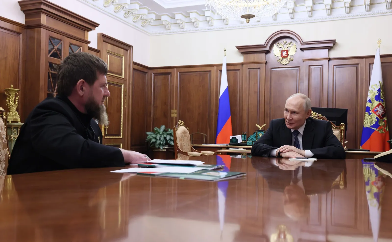 Владимир Путин Рамзан Кадыровпа тӗл пулнӑ