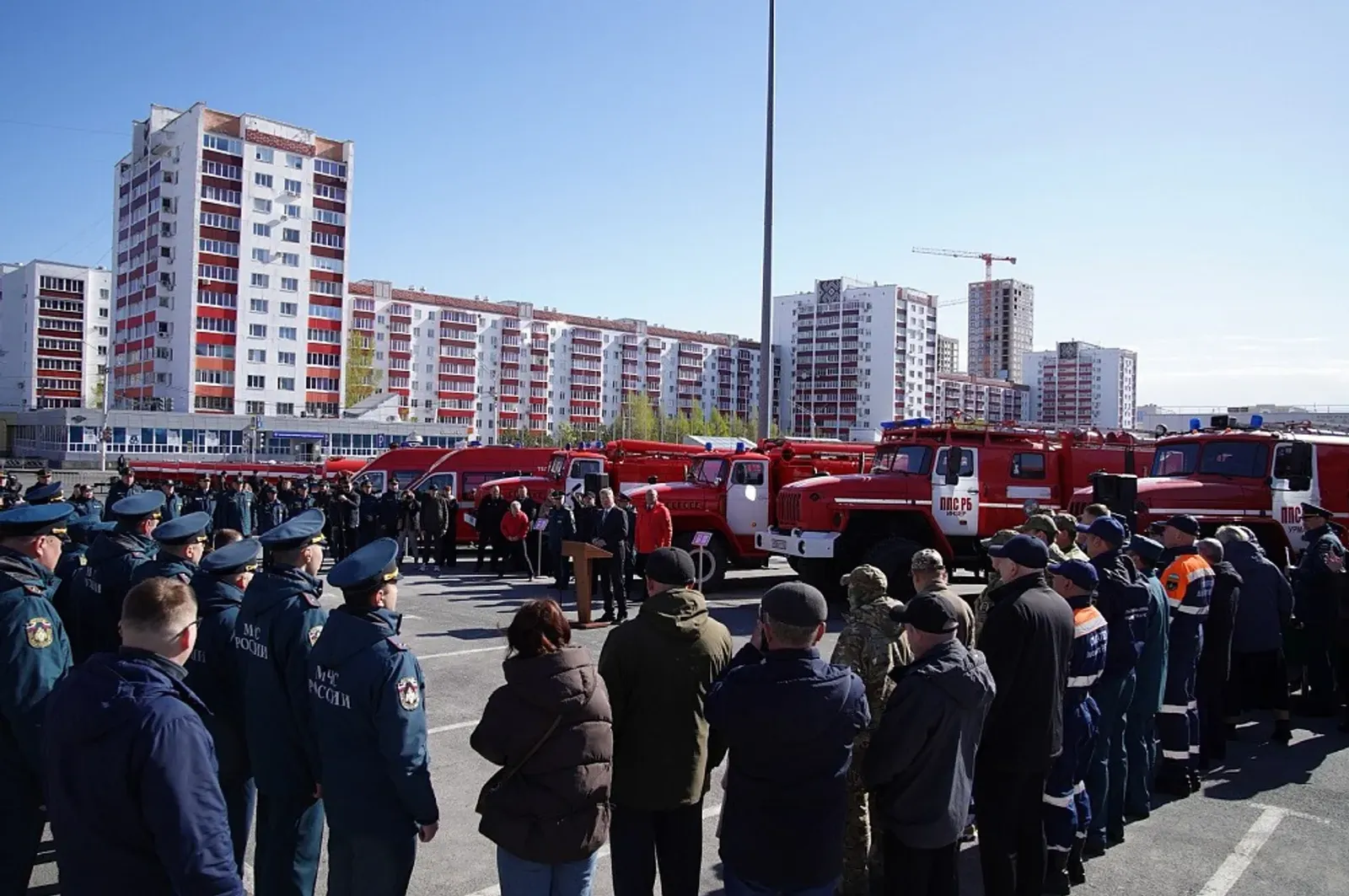 Пушкӑрт Пуҫлӑхӗ пушарнӑйсене ҫӗнӗ техника тата патшалӑх наградисем панӑ