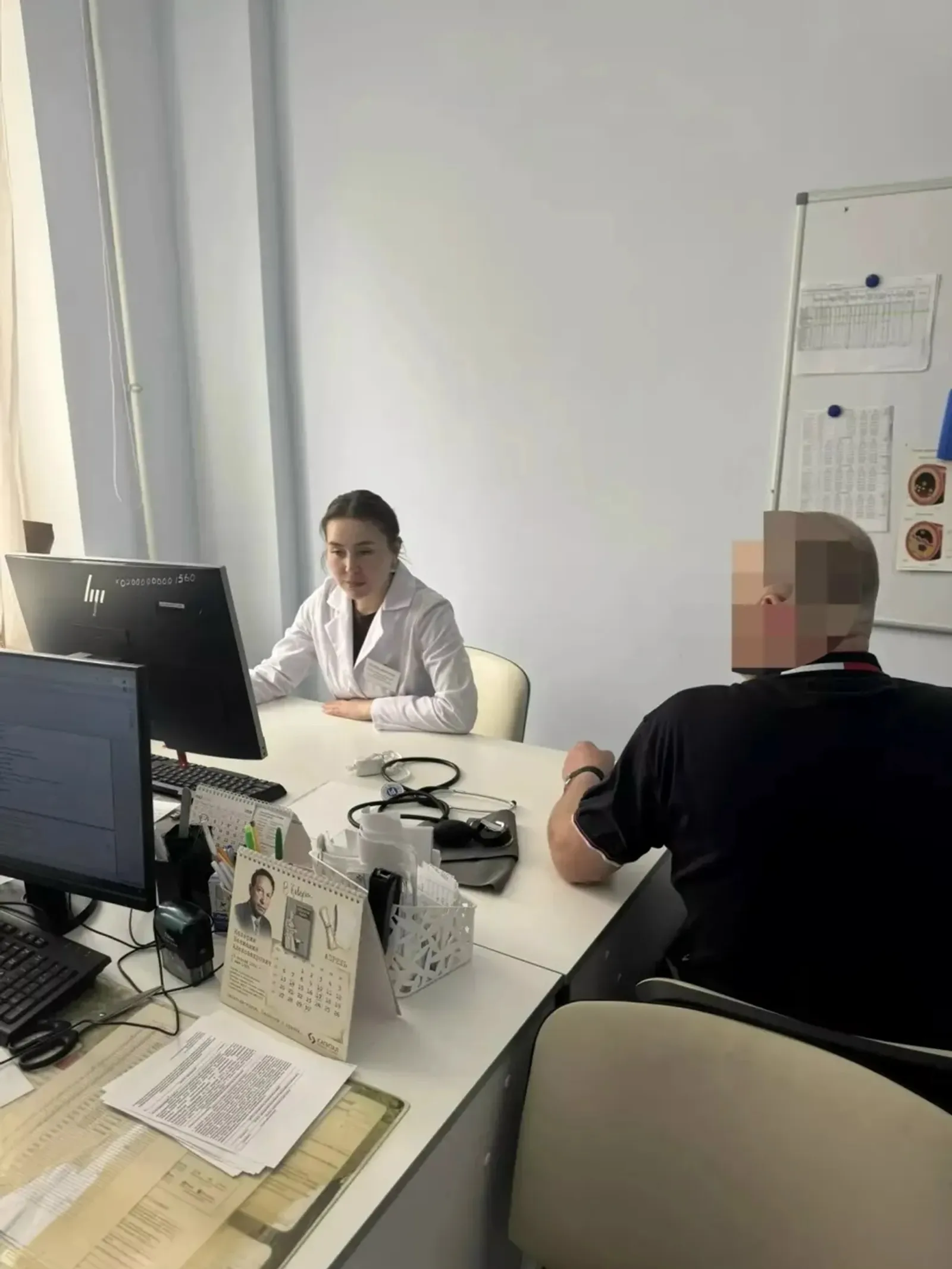 Благовещенскри тĕп больницара СВО ветеранӗсем диспансеризаци иртнӗ